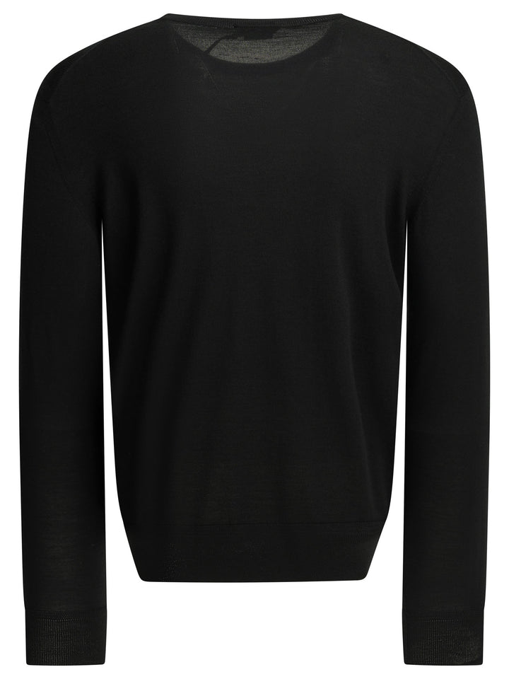 Tom Ford Wool Crew Neck Sweater Knitwear - Black | 566d39e54d19c0c27059df743cc1cd4cf3604104
