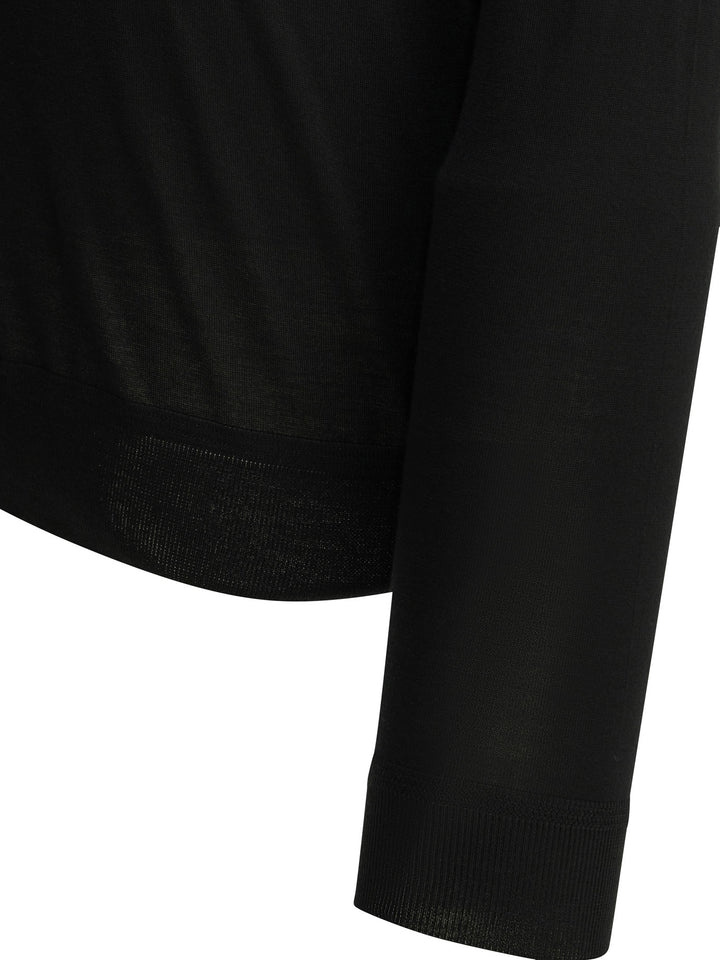 Tom Ford Wool Crew Neck Sweater Knitwear - Black | 450317187838e6d3e934e3f426239da05ad28343