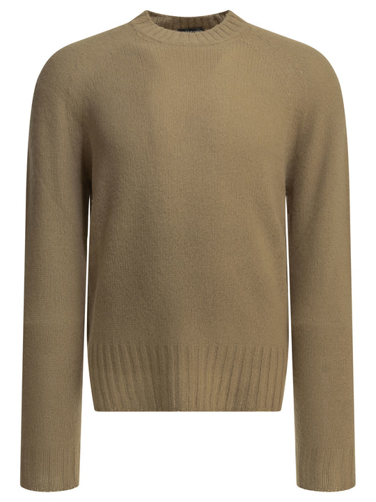 Cashmere Crewneck Sweater Knitwear Brown