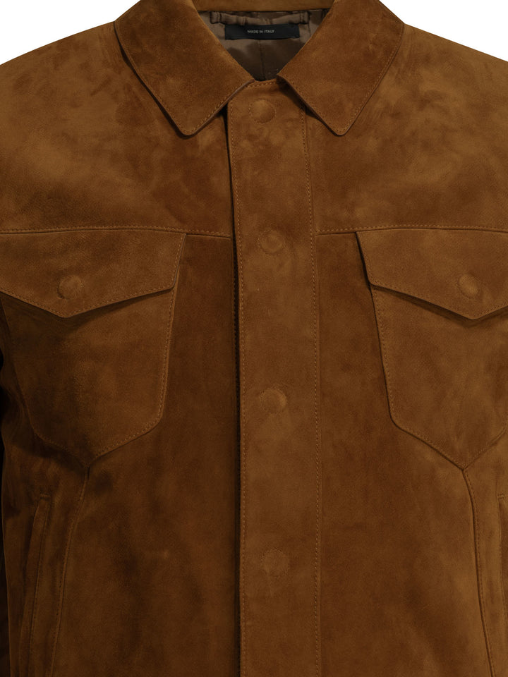 Tom Ford Suede Jacket Jackets and Coats - Brown | 68f121220ace6dc55e570e2b5d072e1b013313b6
