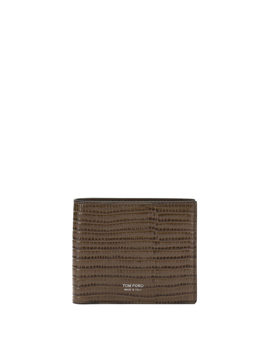 Tejus T Line Wallets & Card Holders Brown