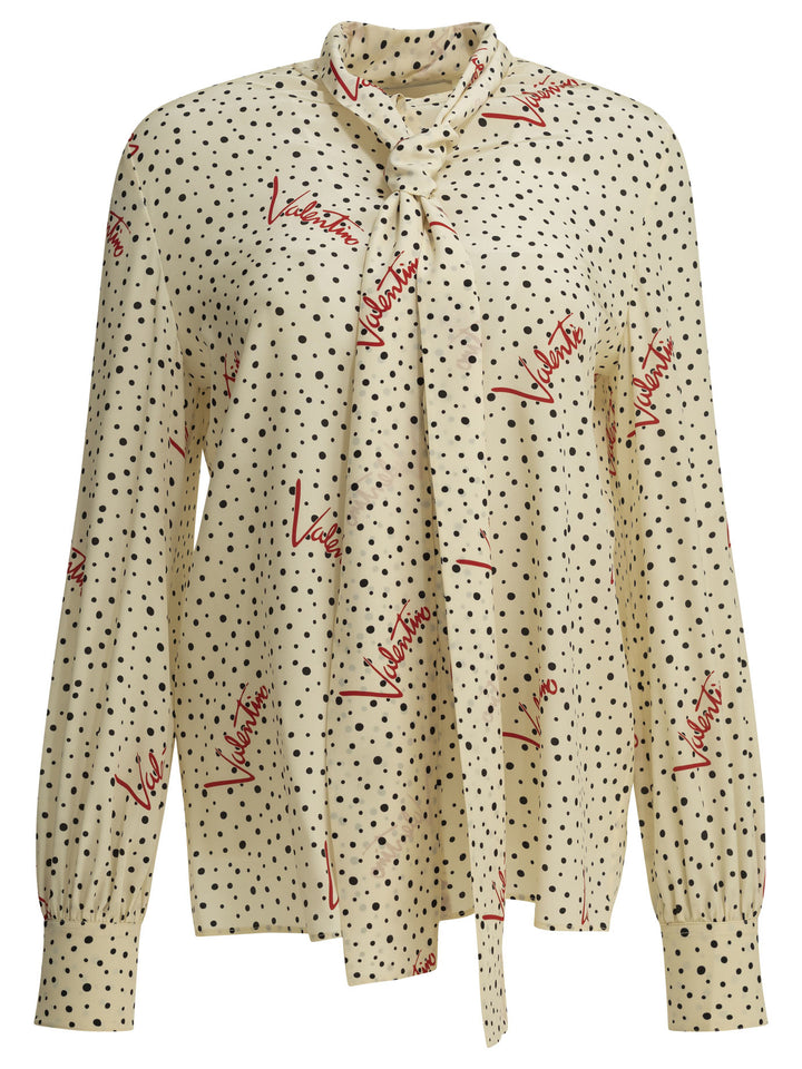 Valentino Plus De Pois Shirts - White | 1c4f4e7e056c909ef01f94ecb9e11eda20a6bb87
