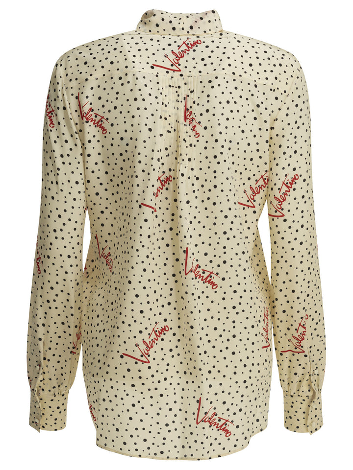 Valentino Plus De Pois Shirts - White | 760eb0fe192048c7722ed07d835f32d868d05198