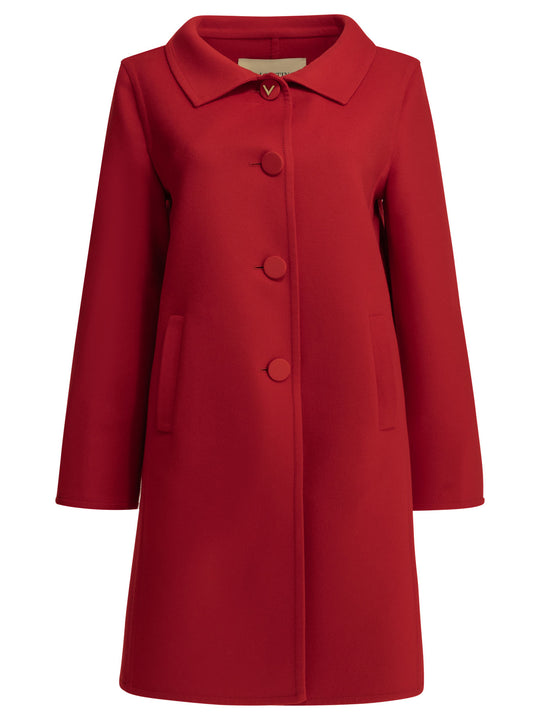 Long Wool And Cashmere Coat Jackets And Coats Red