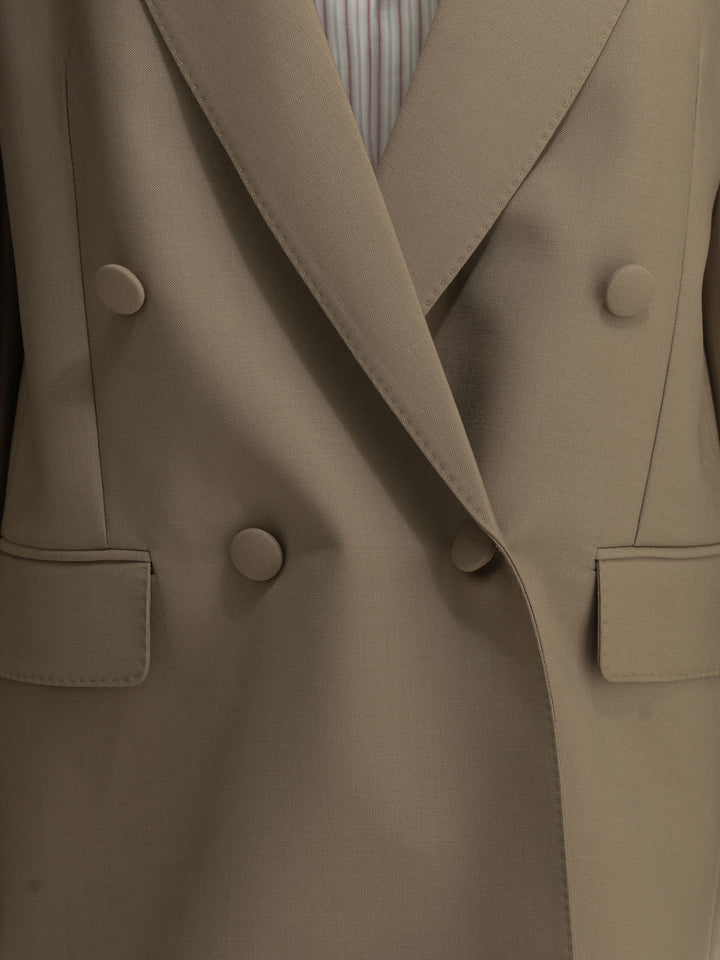 Valentino Mohair Blazer Jackets and Coats - Beige | 92364d68c9dd515f008faf478b5332c7189ab1e9