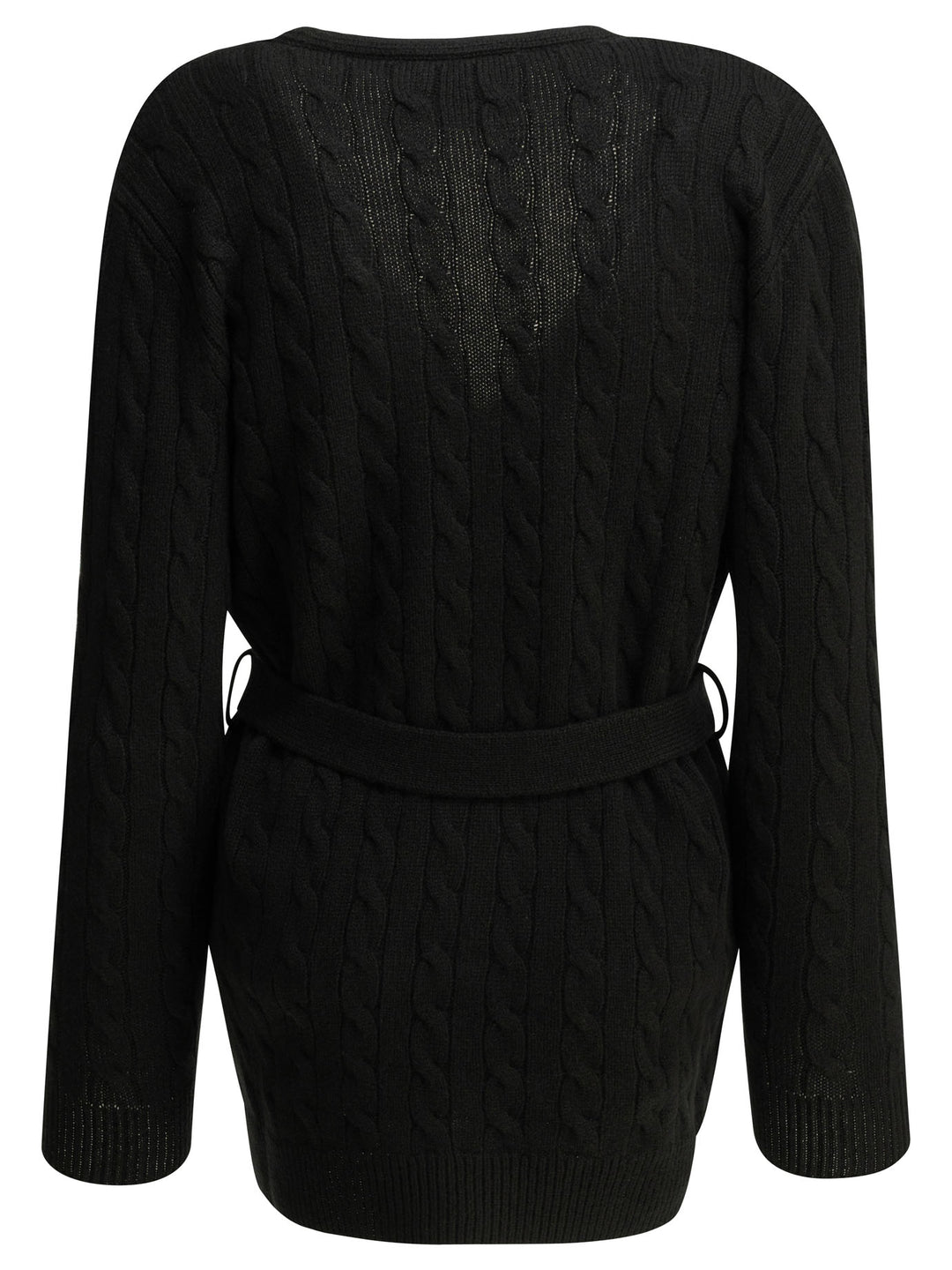 Valentino Cashmere Cable-Knit Cardigan Knitwear - Black | e77e30dfb2abe1ff2cd567de3e77eb0bea8a00c0