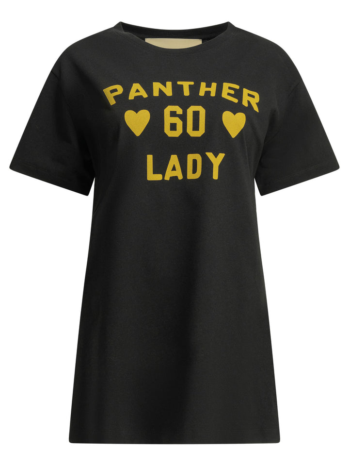 Valentino Panther Lady T-shirts - Black | b651bf701e072f0b9c08628eff69041569dcecd8