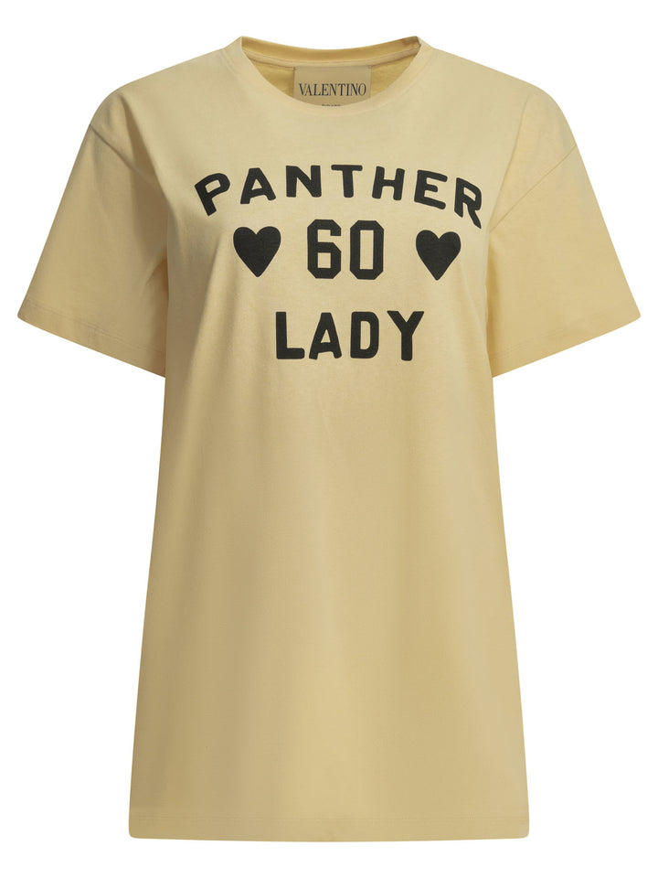 Valentino Panther Lady T-shirts - Beige | 1501d4a1a12dc29f729c307fd7e43e80596c02b7