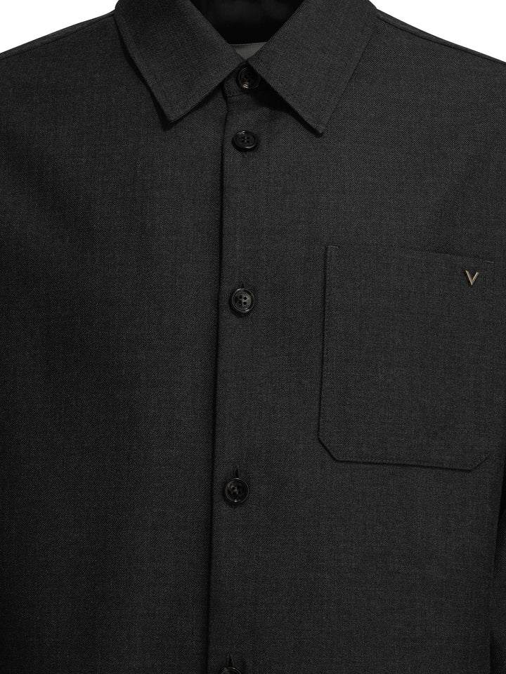 Valentino Vlogo Jackets and Coats - Grey | f58820b8bb95a27b407a7bea8bee6a75030a99ca