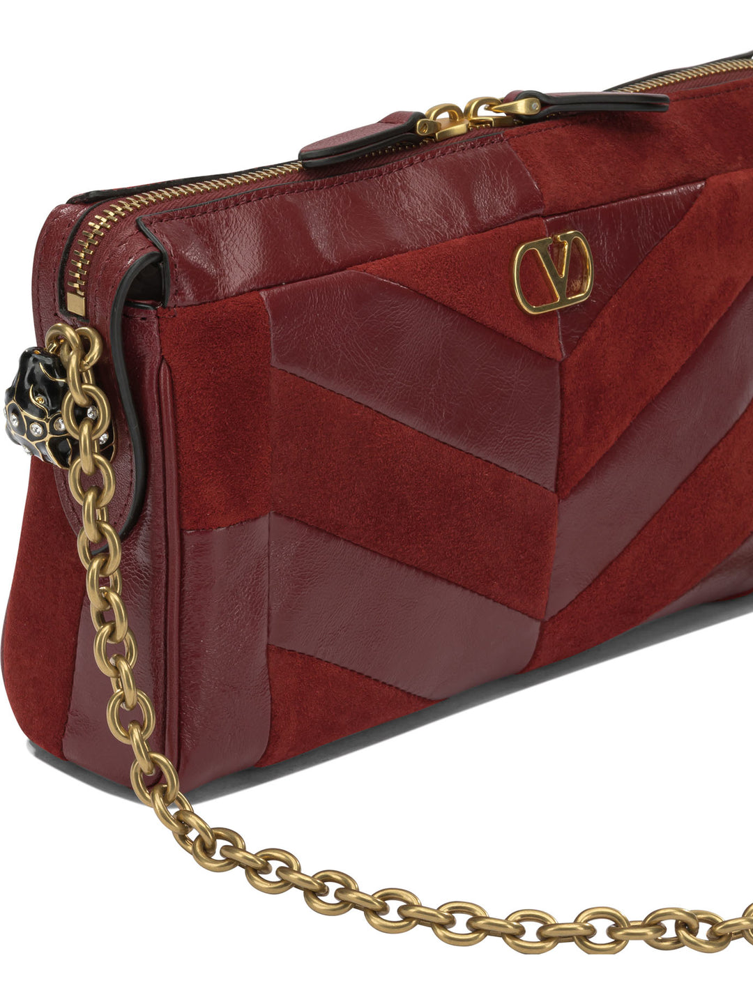 Valentino Garavani Panthea Shoulder Bags - Red | 0ebd1223c949543f738ed6948161738ef929fea5