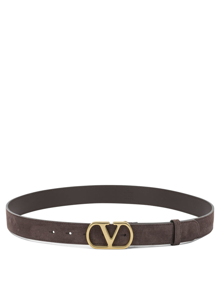 Valentino Garavani Vlogo Signature Belts - Brown | f90738e5b03c019995ec21d8685f468a0cad8693
