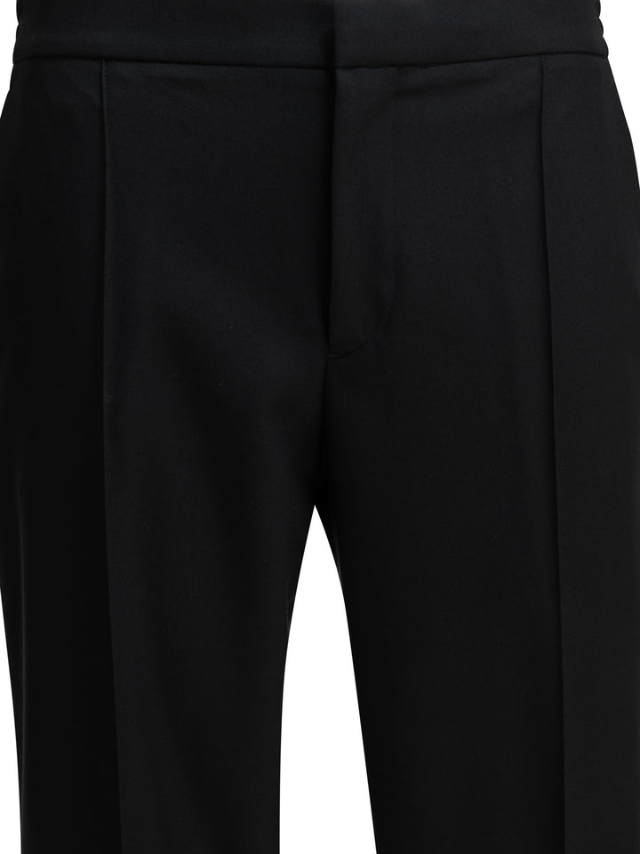 Zegna Tailored Wool Pants Trousers - Blue | 233ebf7b6d0211079d25d46f4d722bd5bc383de7