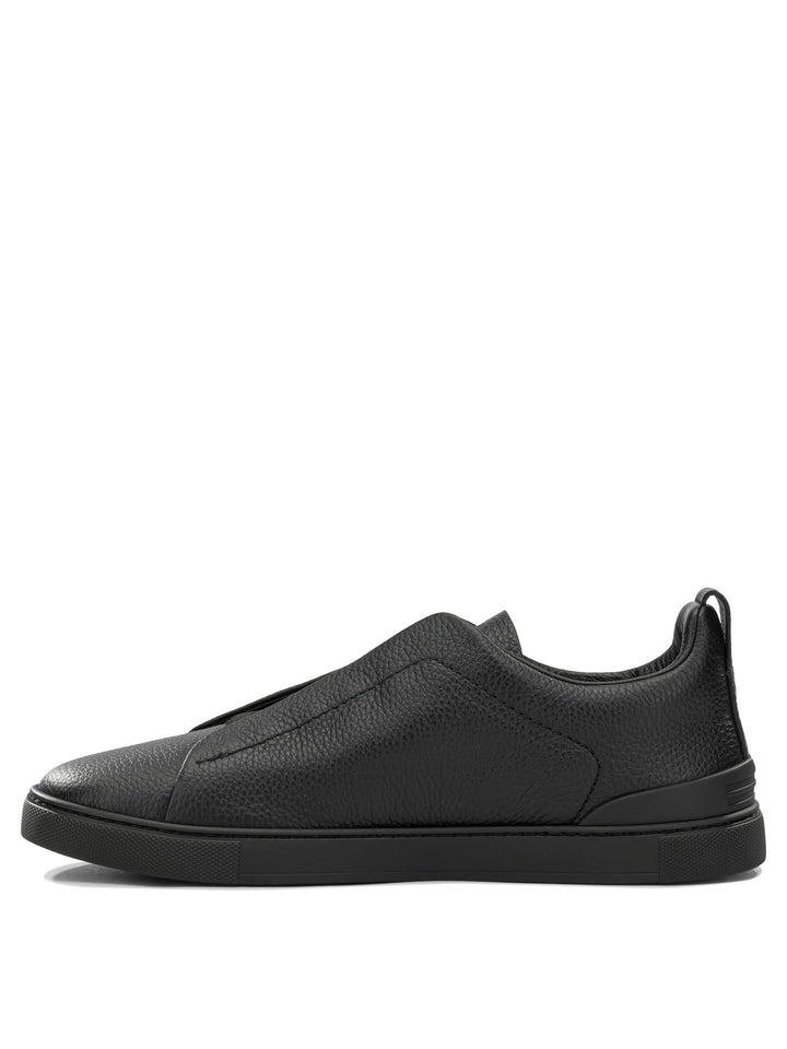 Zegna Triple Stitch™ Sneakers & Slip-On - Black | 6495902c3553395e3bf01deb69b2f8a4d40cb33a