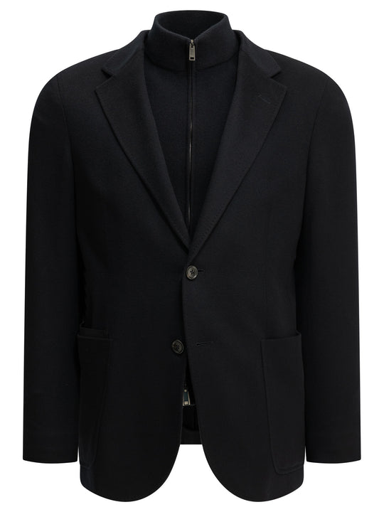 Cashmere Blazer Jackets And Coats Blue