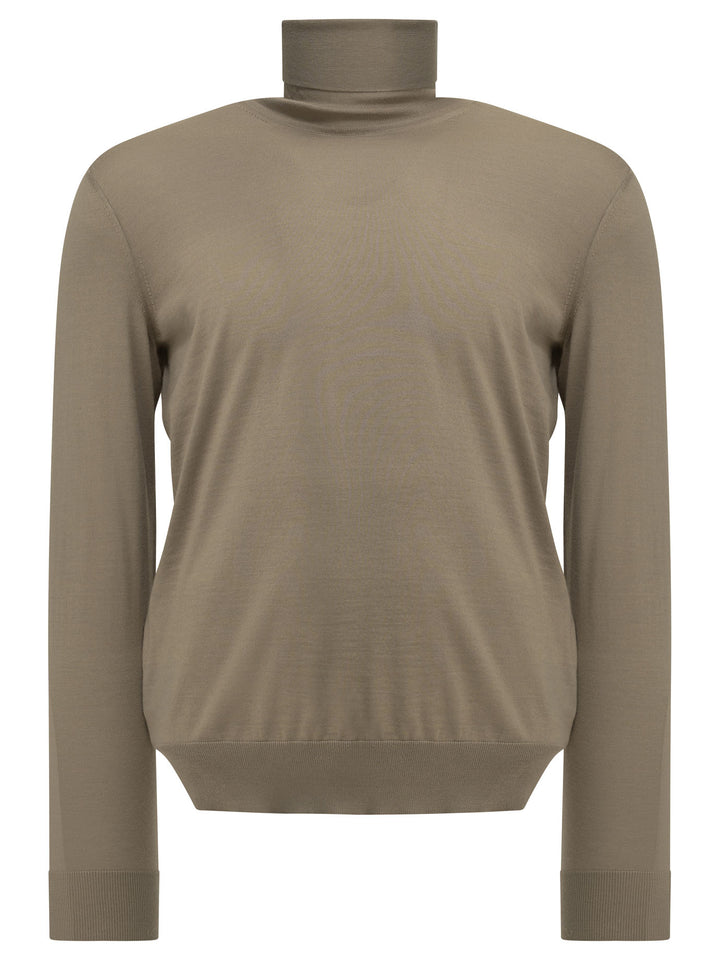 Zegna Cashmere Turtleneck Sweater Knitwear - Beige | 9475196ffa1a43d824df3f2dbd02d35a1996093b