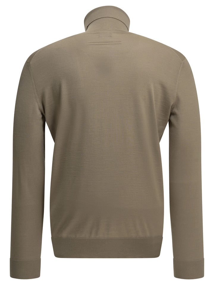 Zegna Cashmere Turtleneck Sweater Knitwear - Beige | 071e461ded0d5bbc01fae2ce8ad8854e68b424ba