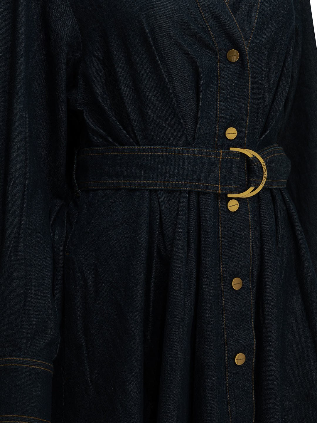 Zimmermann Midi Shirtdress Dresses - Blue | 49fc1e28c3a1fc093842b5d0359b934ffb183ecb