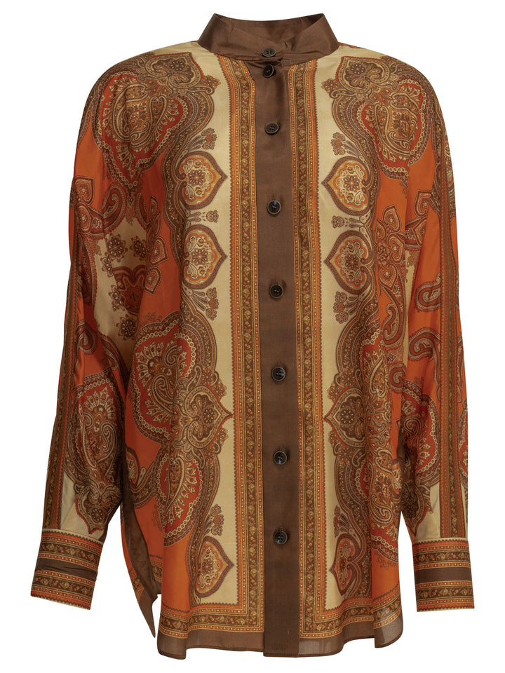 Zimmermann Mahon Shirts - Orange | 138c143e2377b4ad1374eb936afb91006785a9b0