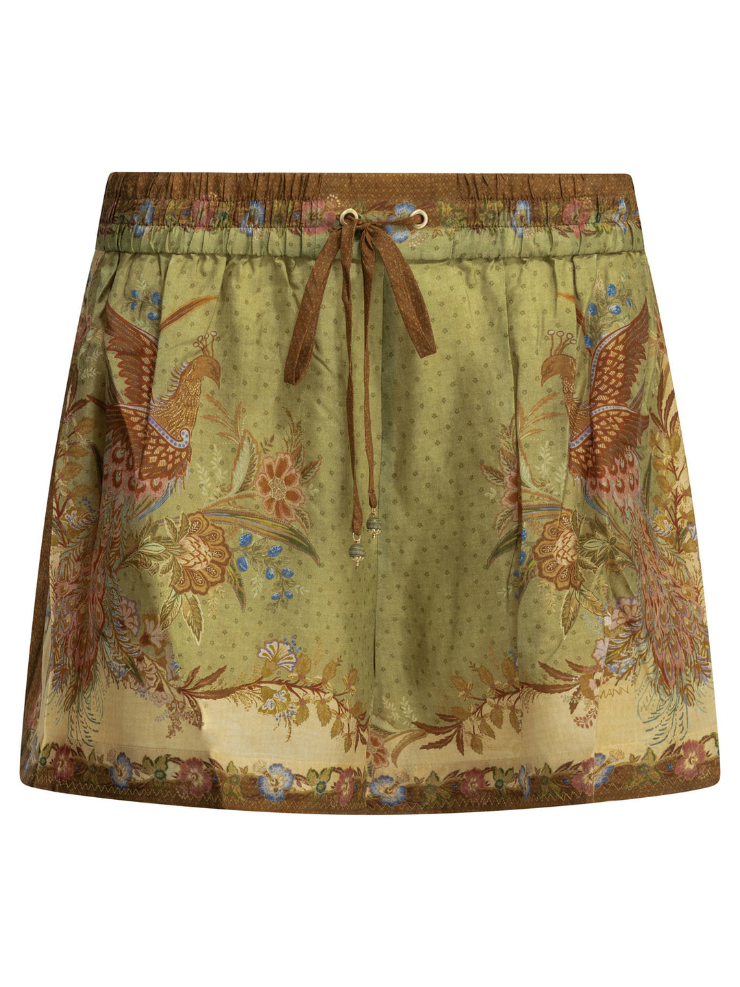 Zimmermann Indra Relaxed Shorts - Green | a834c0bc1292239b337287f869991a292b431fbb