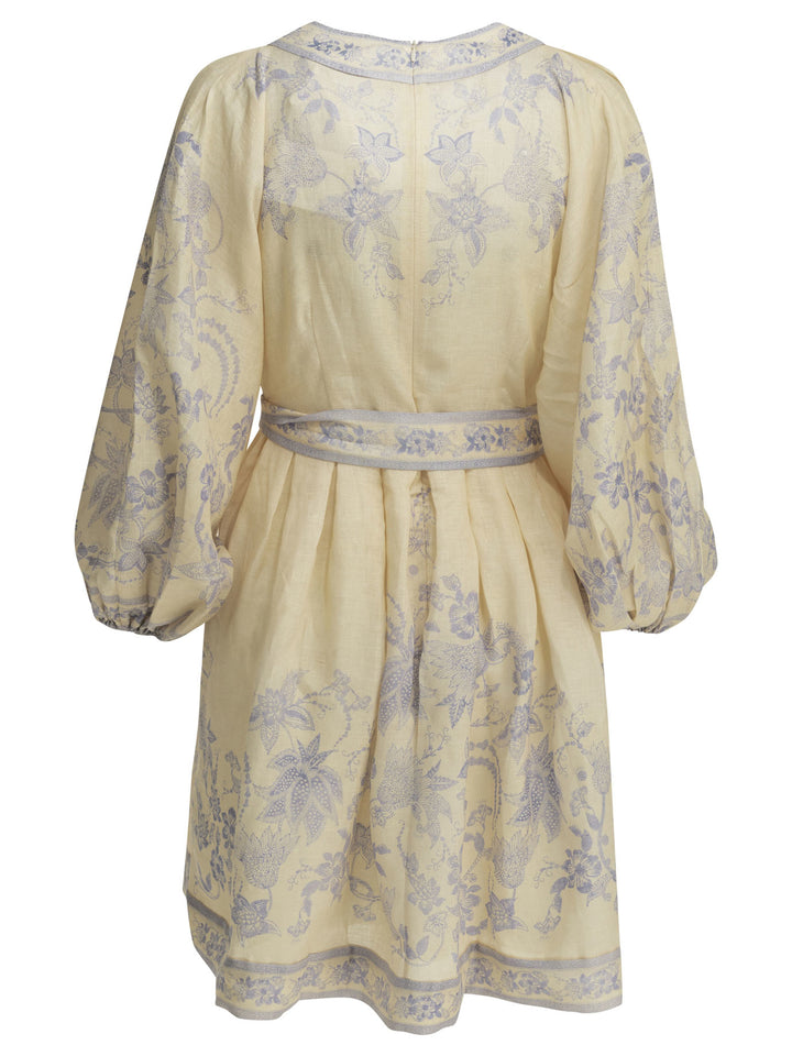 Zimmermann Indra Plunge Dresses - White | 4ba51b5dd67df9a3c6d0013ae23de6264a8e34e9