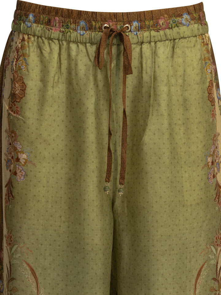 Zimmermann Indra Relaxed Trousers - Green | 2f6c4642b2674a84dc328a2b150b8a077d2411cd