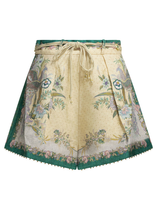 Indra Tuck Shorts Light Blue