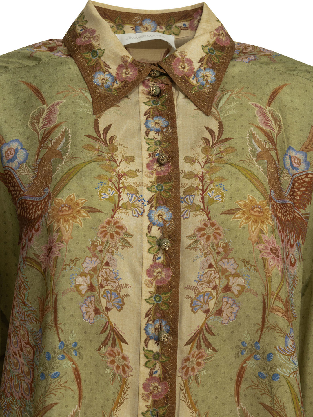 Zimmermann Indra Shirts - Green | 925b20f6f534602a16862951e9813ad5d6bd5158