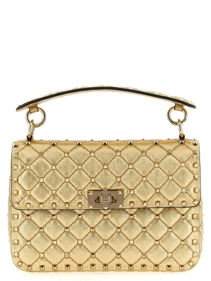 Valentino Garavani Rockstudspike Shoulder Bags - Gold | 0445945ff44d4052a0af77e4c09d2465da1fb054