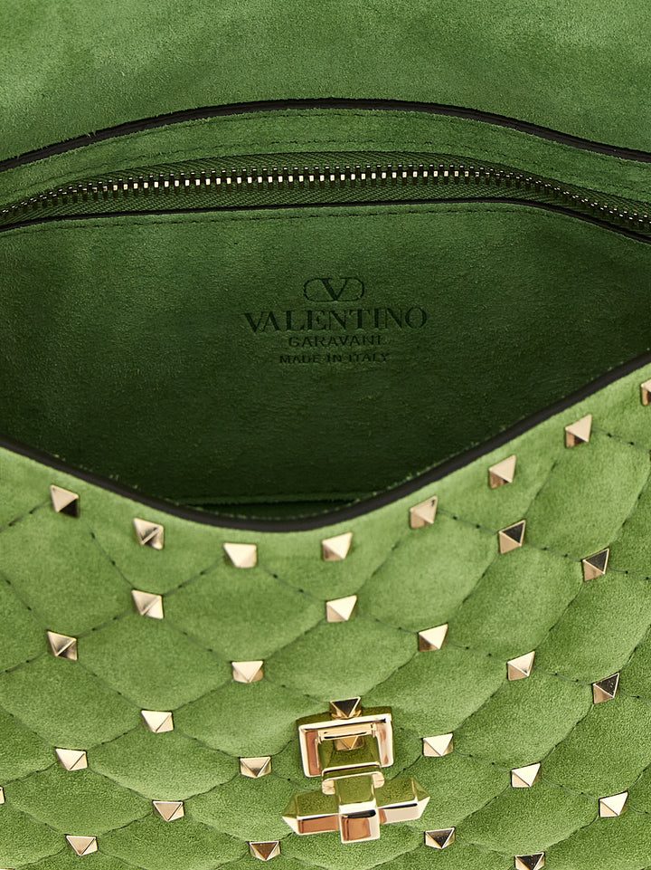 Valentino Garavani Rockstud Spike Shoulder Bags - Green | db0792cc180a0d14775f46d212ac21fc08a72aa6