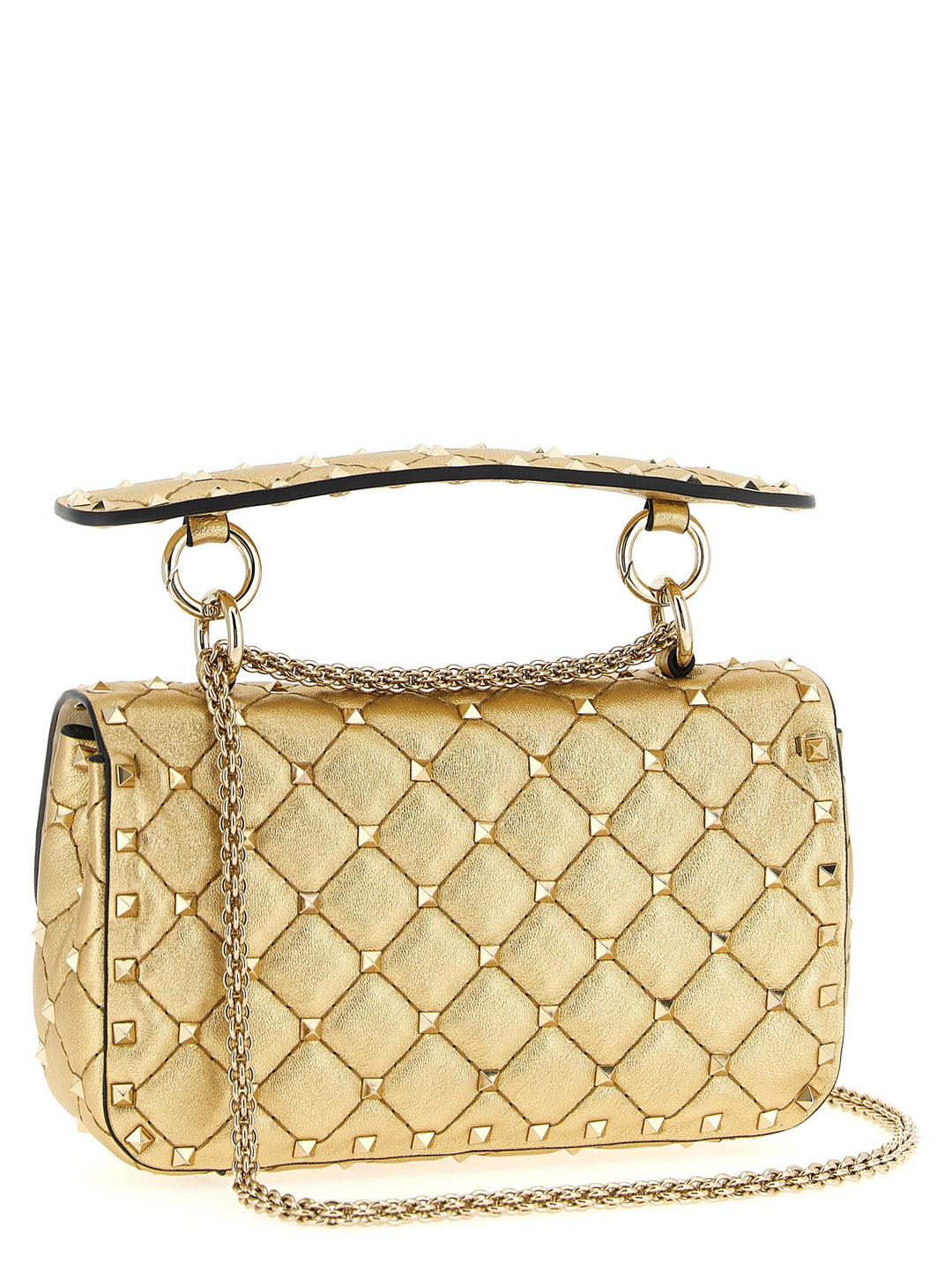Valentino Garavani Rockstudspike Shoulder Bags - Gold | 2933845a8c6b72c3e1d23dbabdfe04334ebb331a