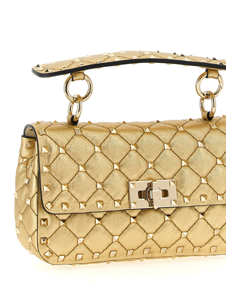 Valentino Garavani Rockstudspike Shoulder Bags - Gold | edea842ad207b14bfdc54d0d5945c5ab2929bc86