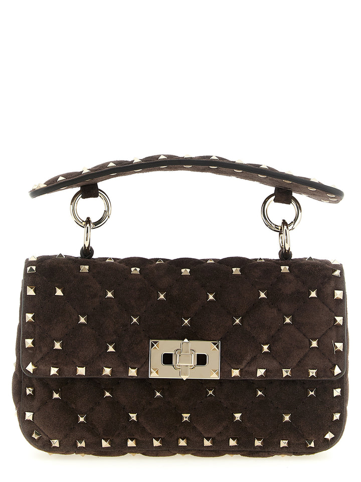 Valentino Garavani Rockstud Spike Shoulder Bags - Brown | a397ce5a6c90e1c6f2ea1bbb13f3b9c2730b8056