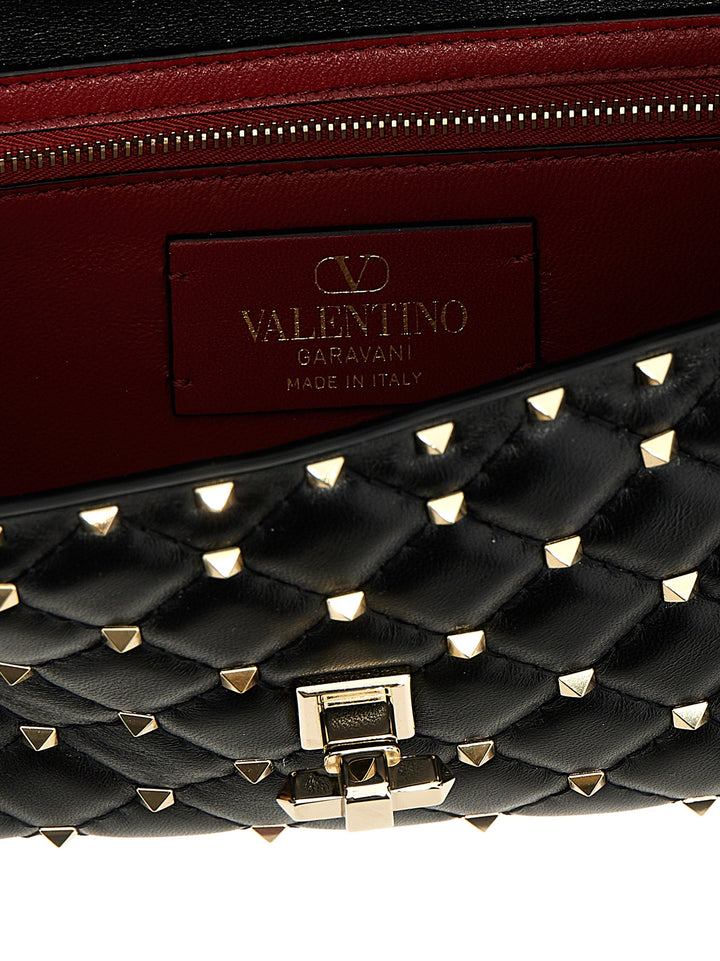 Valentino Garavani Rockstud Spike Shoulder Bags - Black | 48b01fa7de43c176e91ddd5f1c5c0709085cf241