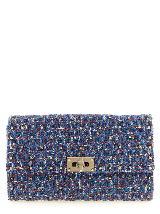 Rockstud Spike Crossbody Bags Blue