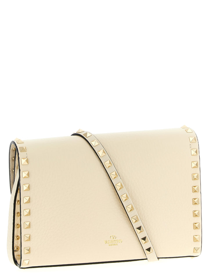 Valentino Garavani Rockstud Crossbody Bags - White | f2a02f8ccb6eb9ff0e4b8a711d00feec3f59e4c3