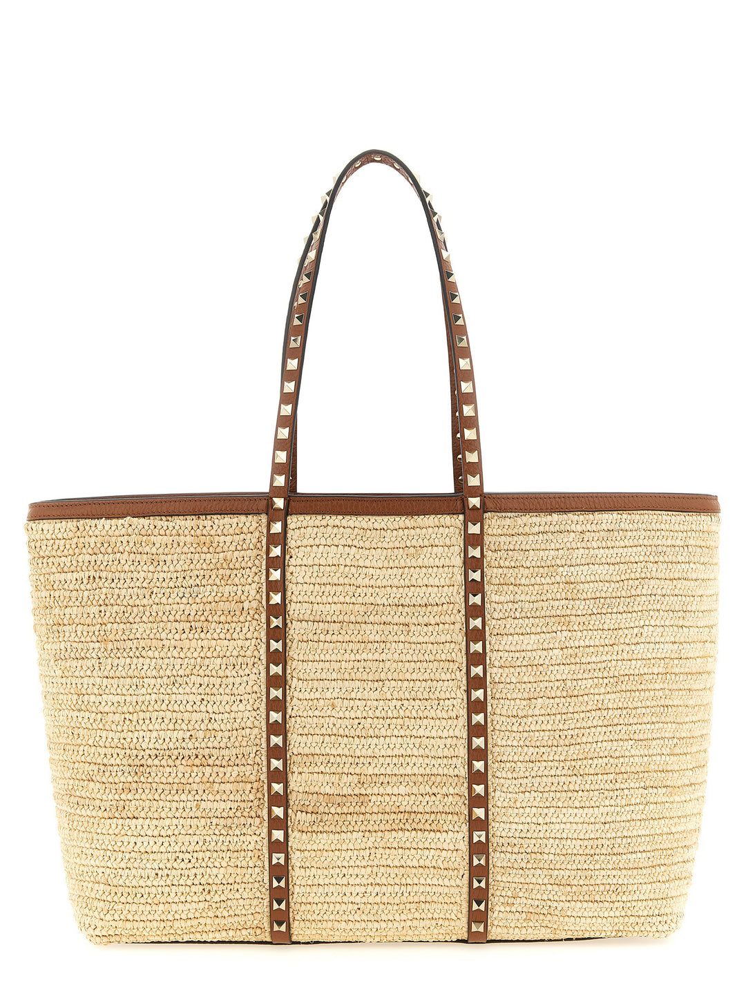 Valentino Garavani Rockstud Tote Bag - Beige | 86f1a49dabeaca9b4fc05b26ce55cc6483e6841d