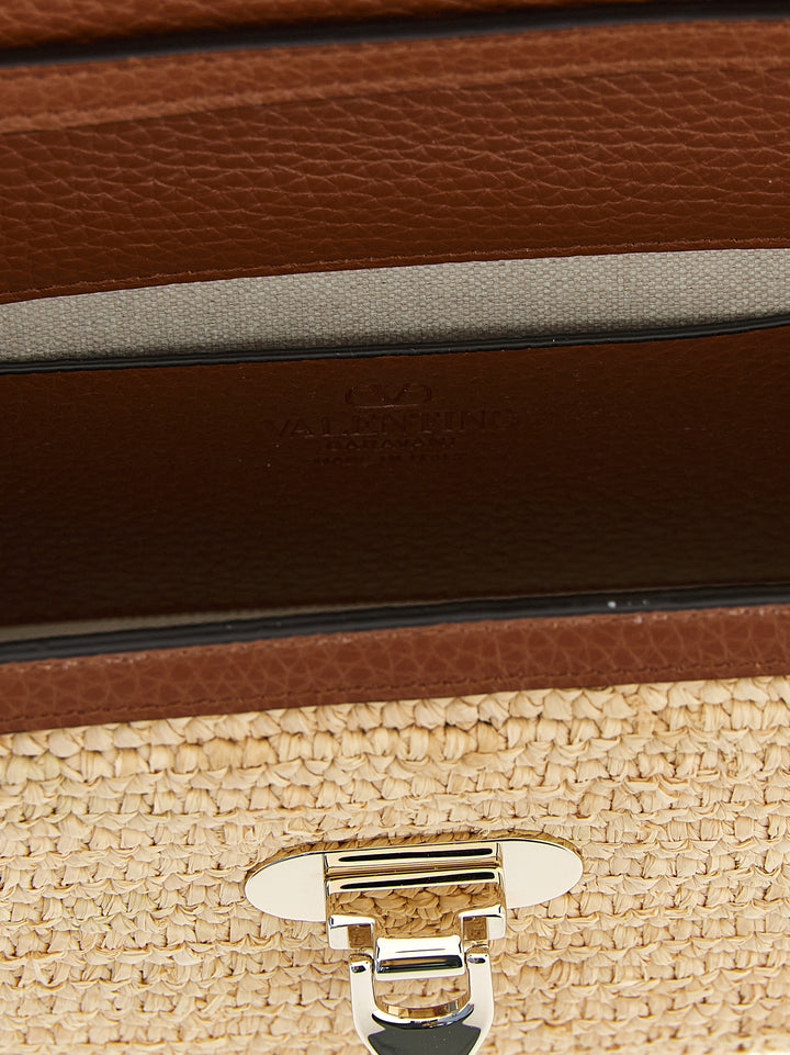 Valentino Garavani Rockstud Crossbody Bags - Beige | e7104f25f6ec66d5da67c4e794445cdc22d3839f