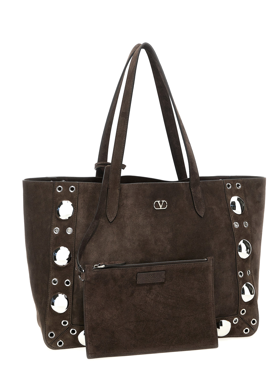 Valentino Garavani Nellcôte Tote Bag - Brown | 560fa13e0916de9160ab01d9ae6af946e6cbb3b0