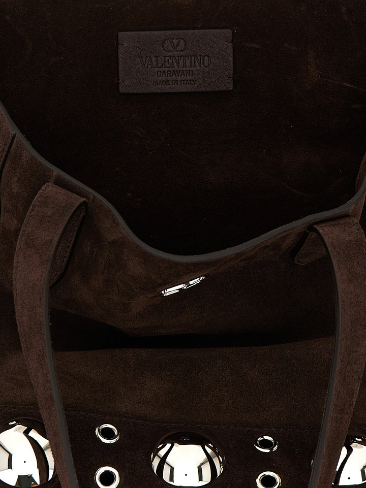 Valentino Garavani Nellcôte Tote Bag - Brown | c1498437ed85143135855681b942c76e39e88f07