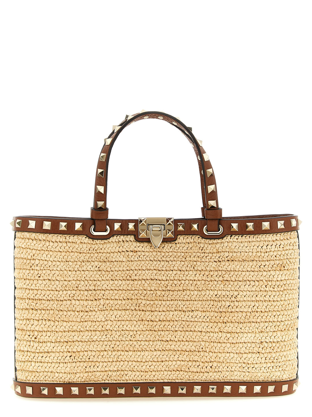 Valentino Garavani Rockstud Tote Bag - Beige | 9aaa51e97516dee68b17ed0854706ed50e797c01