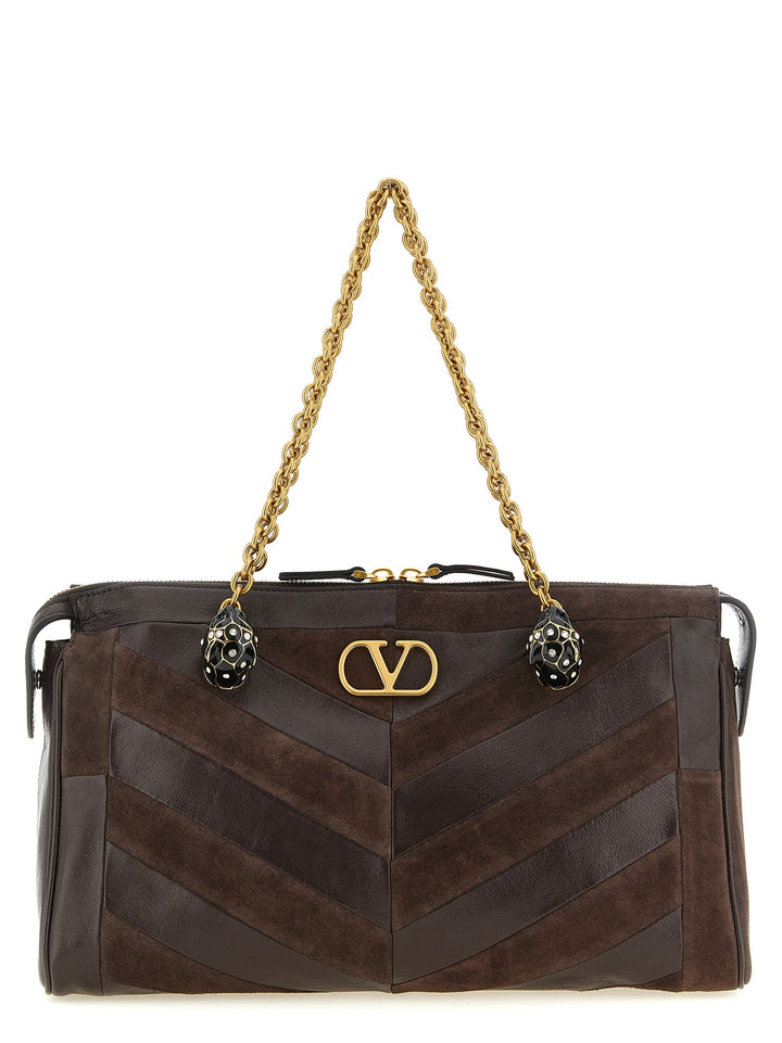 Valentino Garavani Panthea Shoulder Bags - Brown | 741b9d4ef9850ee204918d78545e50db40fa2ce7