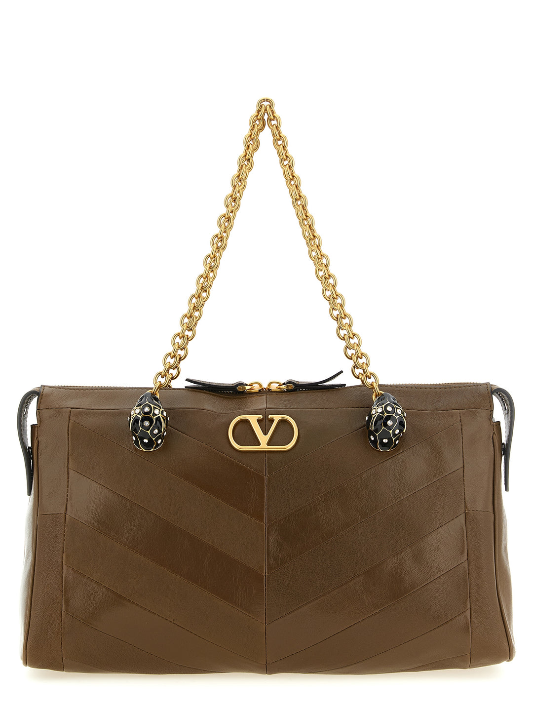 Valentino Garavani Panthea Shoulder Bags - Brown | 6136a9a58029151a910e0a552f372ccba4f85502