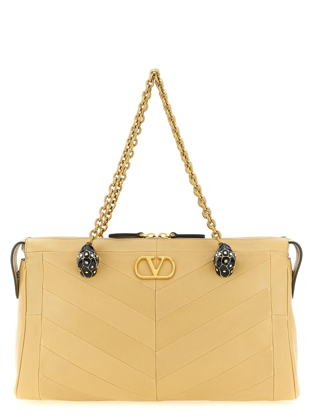 Valentino Garavani Panthea Shoulder Bags - Beige | 2b649ff27e8e5119aa792b966a30cabdcf3dc5c5