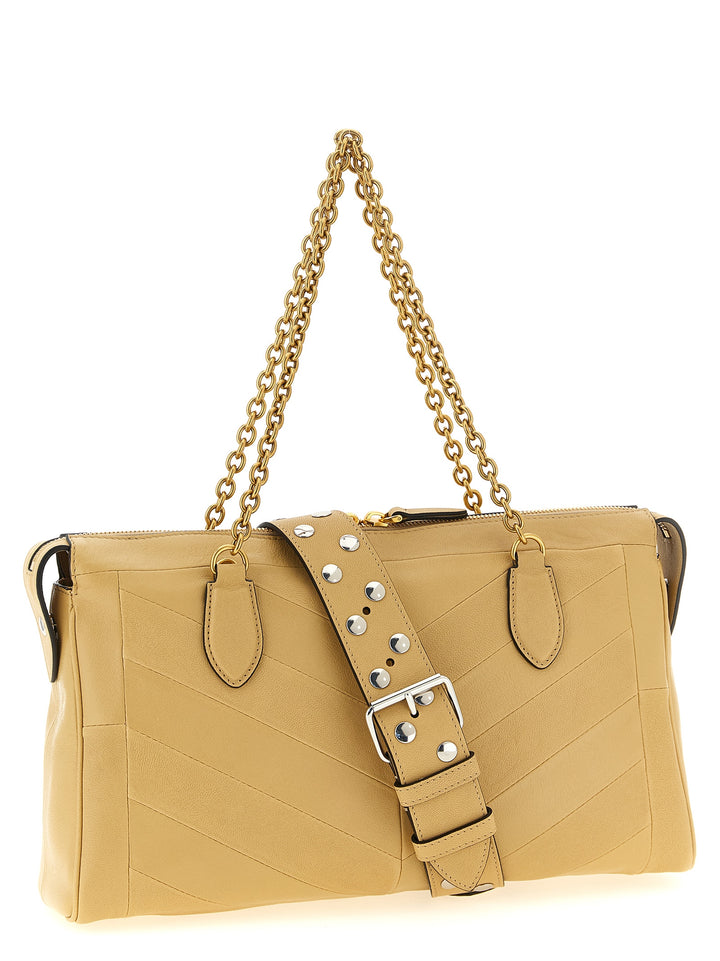 Valentino Garavani Panthea Shoulder Bags - Beige | b6d1c10ef1362670b14fe9549b80afbef1f44993