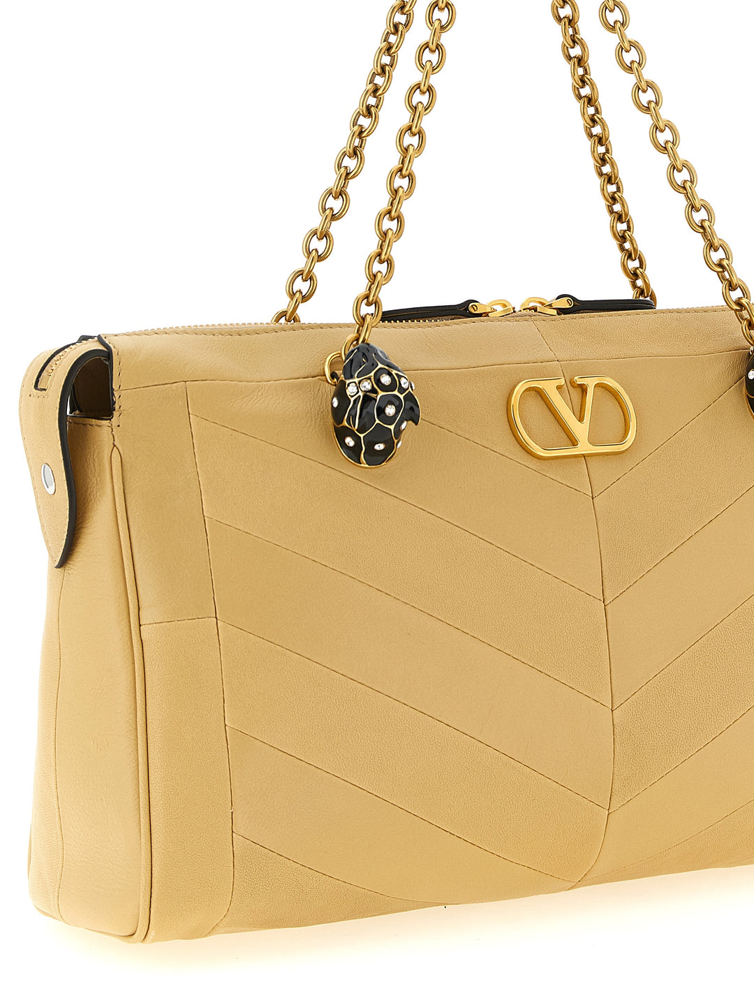 Valentino Garavani Panthea Shoulder Bags - Beige | 8266fc20301e31706feec8a61f8fe9371603b3f3