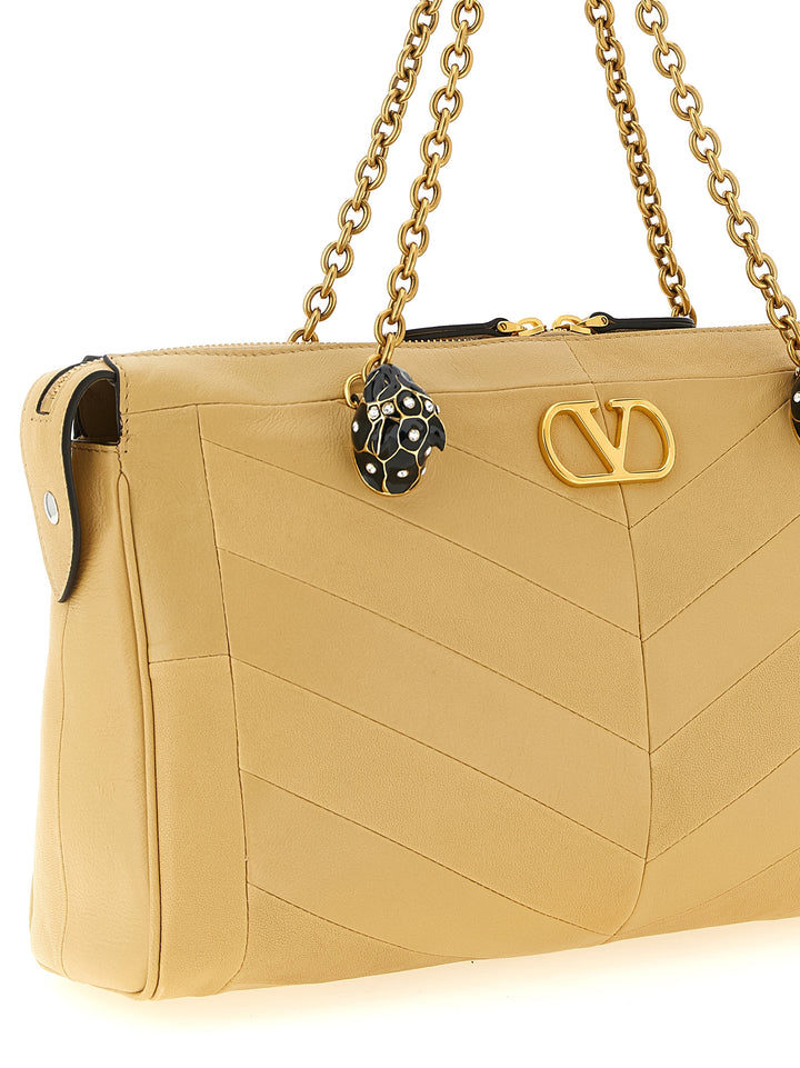 Valentino Garavani Panthea Shoulder Bags - Beige | 8266fc20301e31706feec8a61f8fe9371603b3f3