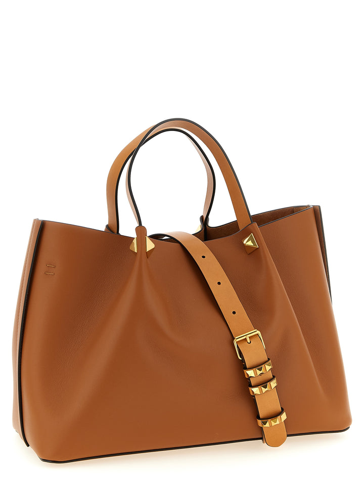 Valentino Garavani Shopping Valentino Garavani Vlogo Signature Medium Tote Bag - Brown | 11f7afc0cf074d1a1bf9d4ffc0eef8d3c8acd118