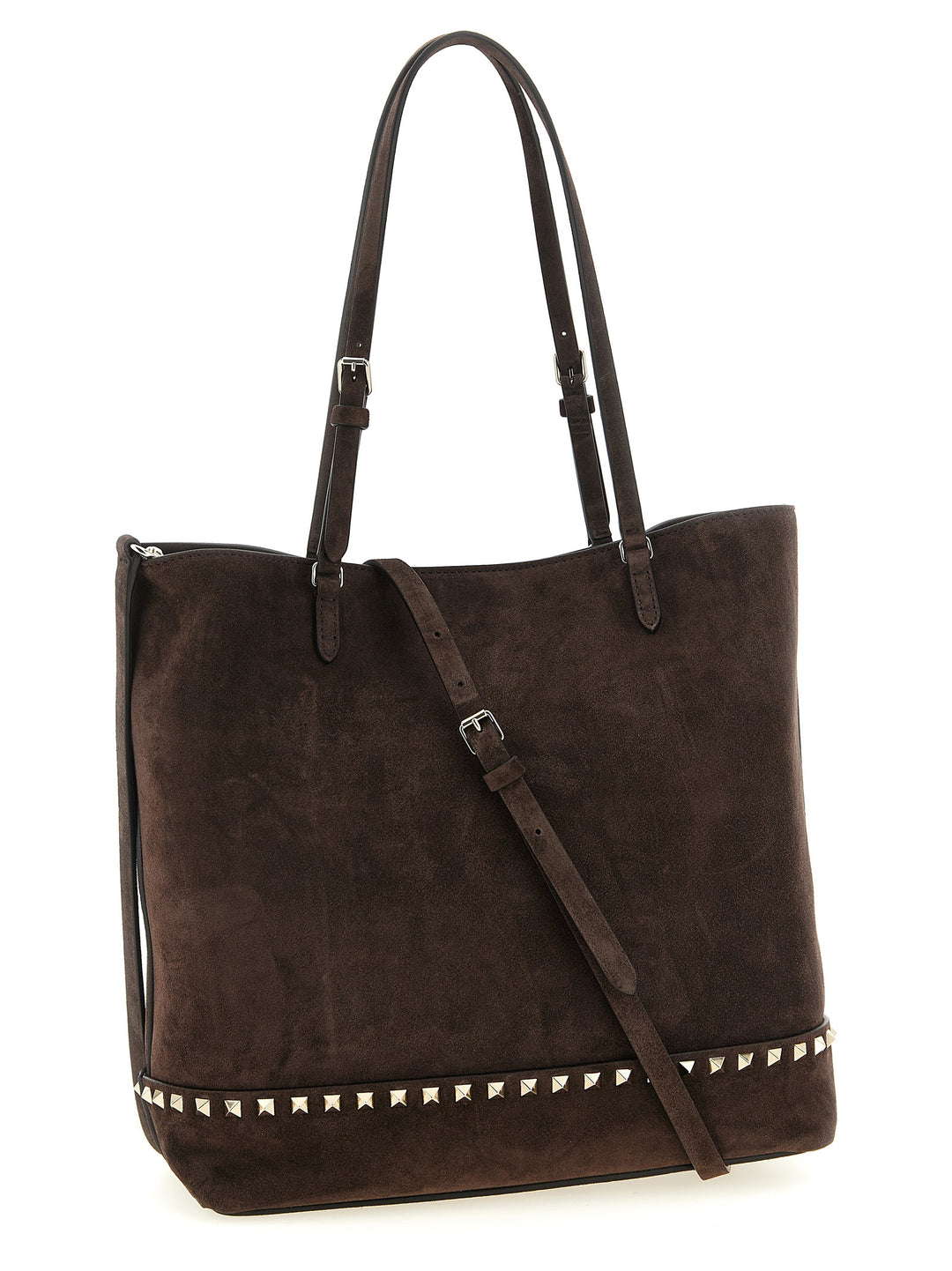 Valentino Garavani Rockstud Medium Shoulder Bags - Brown | 3591cb5b4d7b1d444b1693cf27b06f22dd1c3913