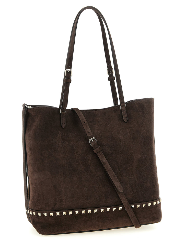 Valentino Garavani Rockstud Medium Shoulder Bags - Brown | 3591cb5b4d7b1d444b1693cf27b06f22dd1c3913
