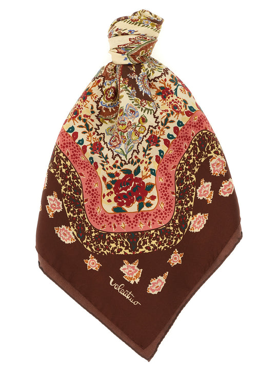 Shawls Scarves And Foulards Brown